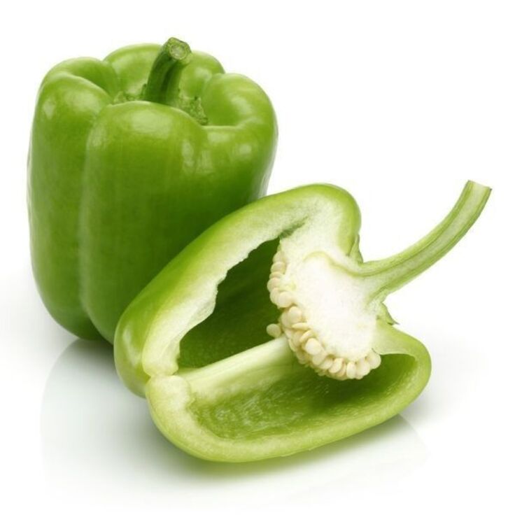 Paprika hijau segar